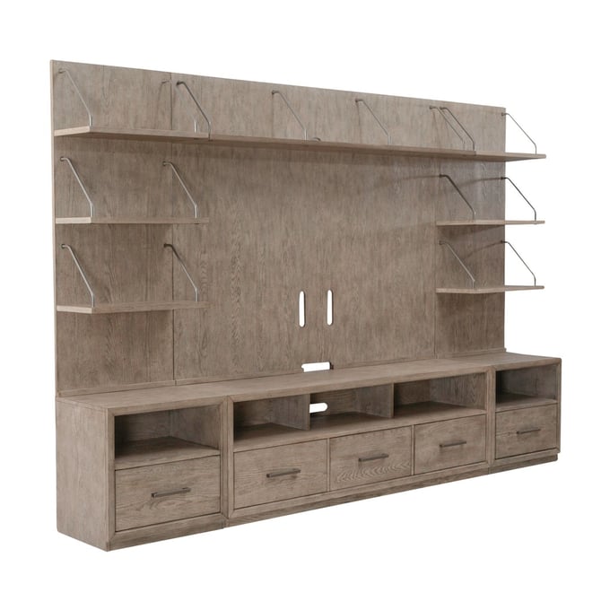 Liberty City Scape Burnished Beige Entertainment Center with Piers LBRT-421-ENT-ECP