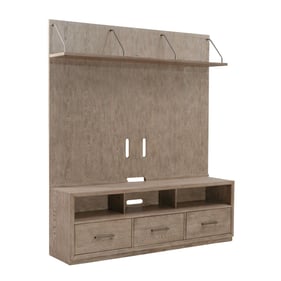 Liberty City Scape Burnished Beige Entertainment Center