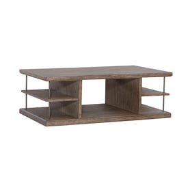 Liberty City Scape Burnished Beige Cocktail Table