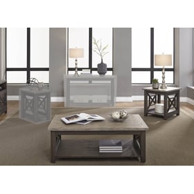 Liberty Heatherbrook Charcoal Ash 3pc Coffee Table Set