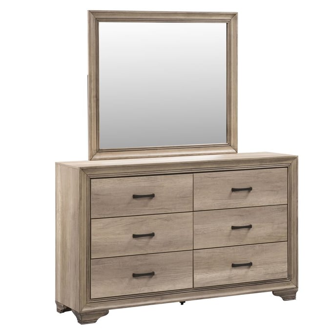 Liberty Sun Valley Sandstone Dresser And Mirror LBRT-439-BR-DM