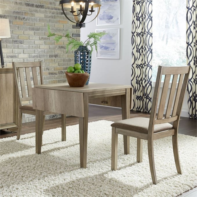 Liberty Sun Valley Sandstone Drop Leaf 3pc Dining Room Set LBRT-439-DR-3DLS