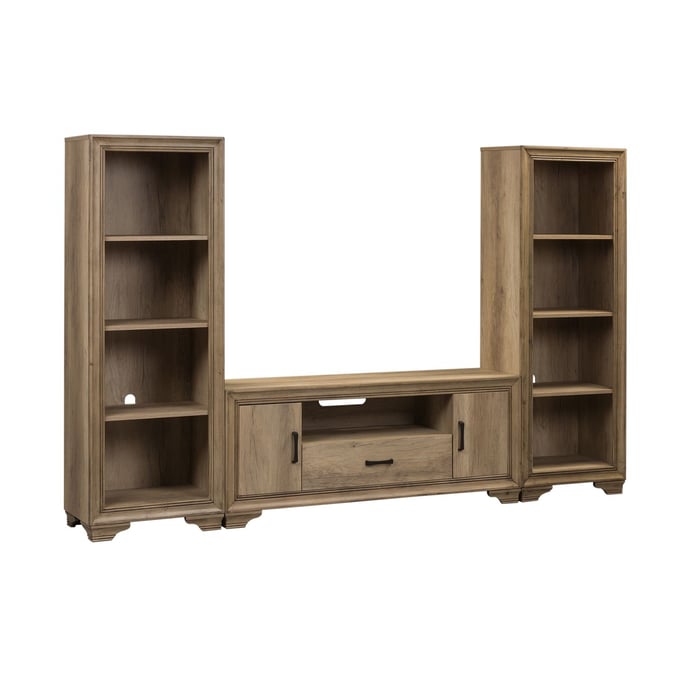 Liberty Sun Valley Sandstone Alt Entertainment Center with Piers LBRT-439-ENTW-AECP