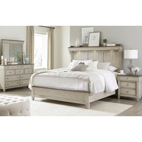 Liberty Ivy Hollow Weathered Linen Dusty Taupe 4pc Bedroom Set With King Ma...