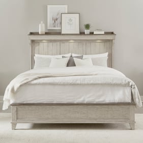 Liberty Ivy Hollow Weathered Linen Dusty Taupe Queen Mantle Bed