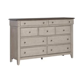 Liberty Ivy Hollow Weathered Linen Dusty Taupe 9 Drawers Dresser