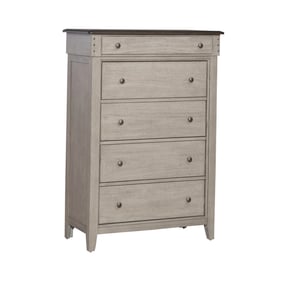 Liberty Ivy Hollow Weathered Linen Dusty Taupe 5 Drawers Chest