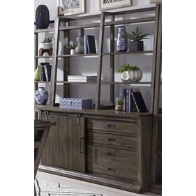 Liberty Stone Brook Jr Executive Saddle Credenza with Hutch