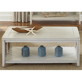 Liberty Dockside II White 3pc Coffee Table Set