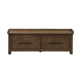 Liberty Sonoma Road Weathered Beaten Bark Storage Hall Bench