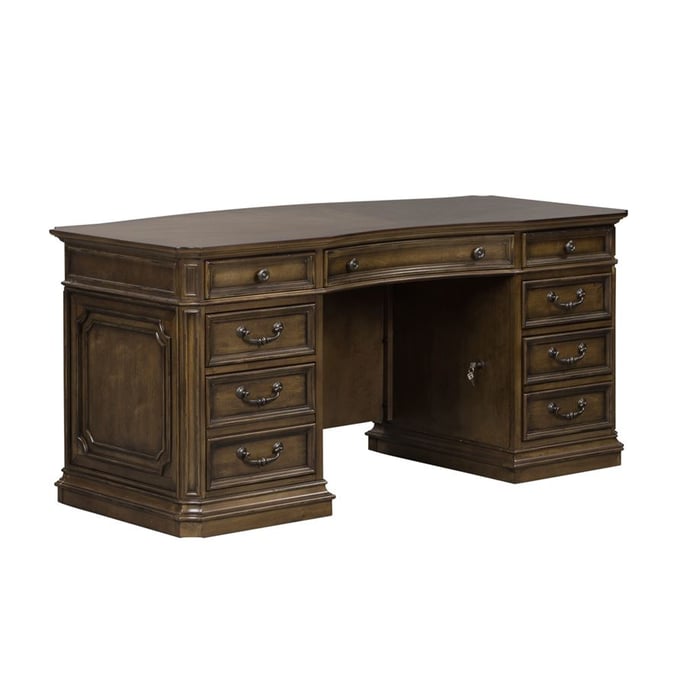 Liberty Amelia Antique Toffee Jr Executive Desk Base LBRT-487-HO105B