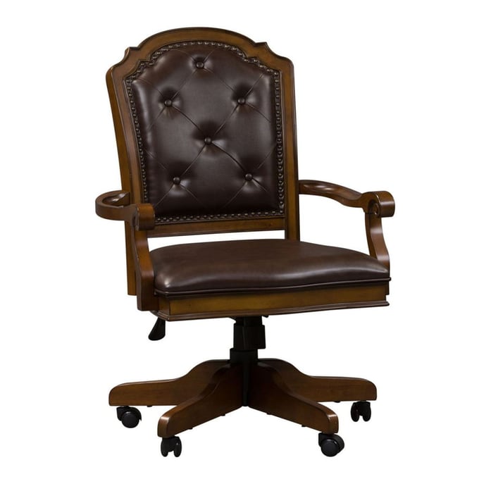 Liberty Amelia Antique Toffee Jr Executive Office Chair LBRT-487-HO197