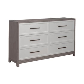 Liberty Palmetto Heights White Driftwood 6 Drawers Dresser