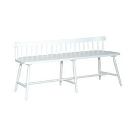 Liberty Palmetto Heights White Driftwood Low Back Spindle Bench