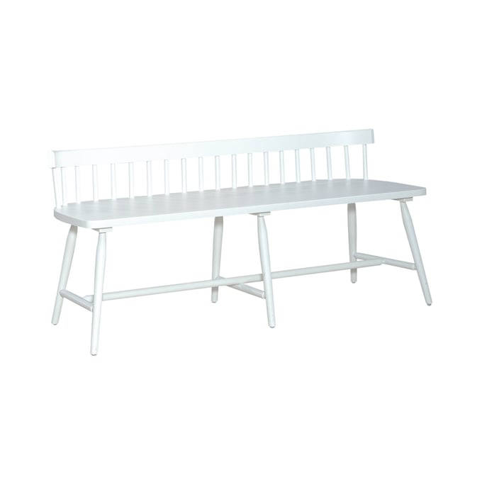 Liberty Palmetto Heights White Driftwood Low Back Spindle Bench LBRT-499-C4000B