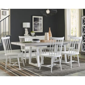 Liberty Palmetto Heights White Driftwood 7pc Dining Room Set