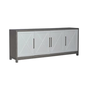 Liberty Palmetto Heights White Driftwood 78 Inch TV Console