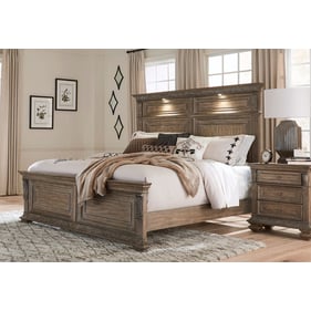 Liberty Carlisle Court Chestnut Dusty Wax 2pc Bedroom Set With King Panel B...