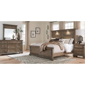 Liberty Carlisle Court Chestnut Dusty Wax 4pc Bedroom Set With Queen Panel ...