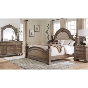 Liberty Carlisle Court Chestnut Dusty Wax 4pc Bedroom Set With Queen Poster...