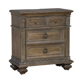 Liberty Carlisle Court Chestnut Dusty Wax Bedside Chest with Charging Stati...