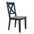 X Back Side Chair- Navy (RTA) (Set of 2)