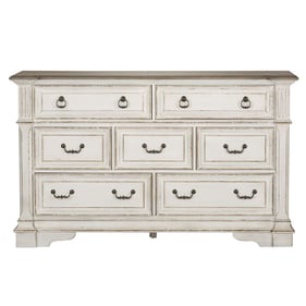 Liberty Abbey Park Antique White 7 Drawer Dresser