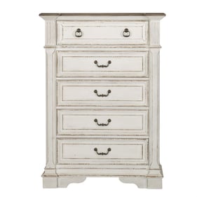 Liberty Abbey Park Antique White 5 Drawer Chest