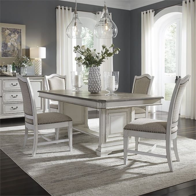 Liberty Abbey Park White 5pc Dining Room Set LBRT-520-DR-5TRS