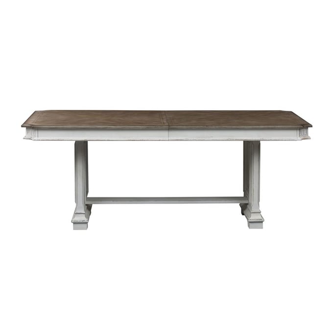 Liberty Abbey Park White Trestle Table LBRT-520-4298-DT