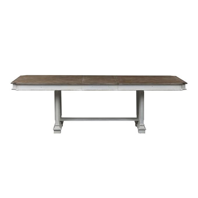 Liberty Abbey Park Antique White Trestle Table Top LBRT-520-T4298