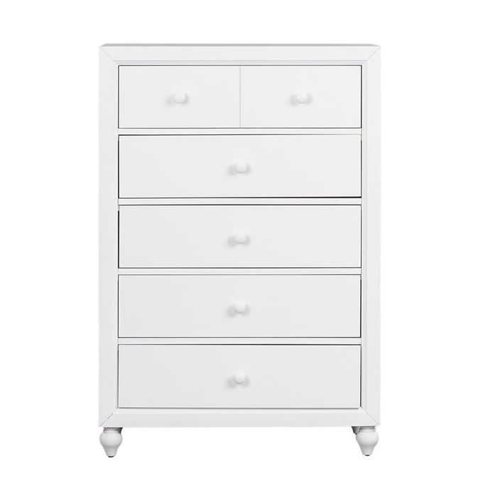 Liberty Cottage View White 5 Drawer Chest LBRT-523-BR40