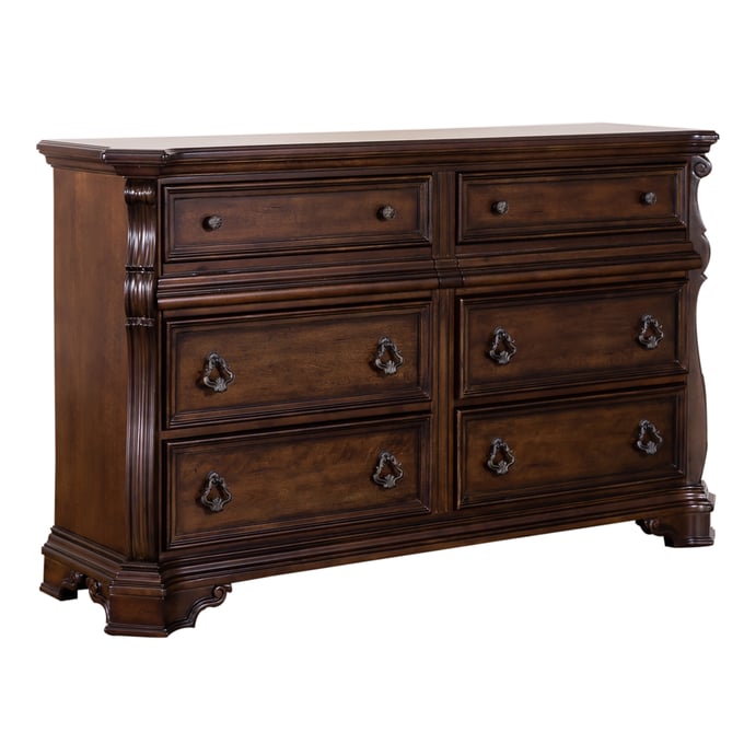 Liberty Arbor Place Brownstone 8 Drawer Double Dresser LBRT-575-BR31