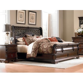 Liberty Arbor Place Brownstone 4pc Bedroom Set With King Sleigh Bed