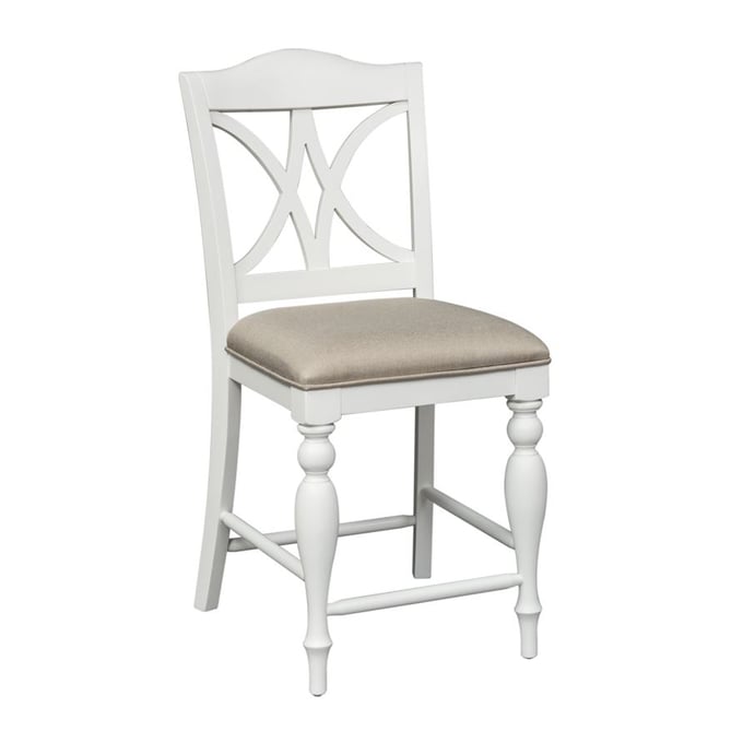 2 Liberty Summer House White Splat Back Counter Chairs LBRT-607-B900124