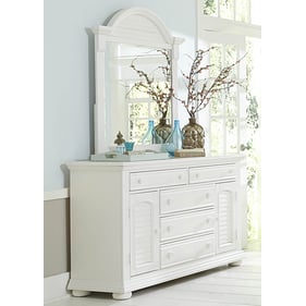 Liberty Summer House I White Dresser And Mirror