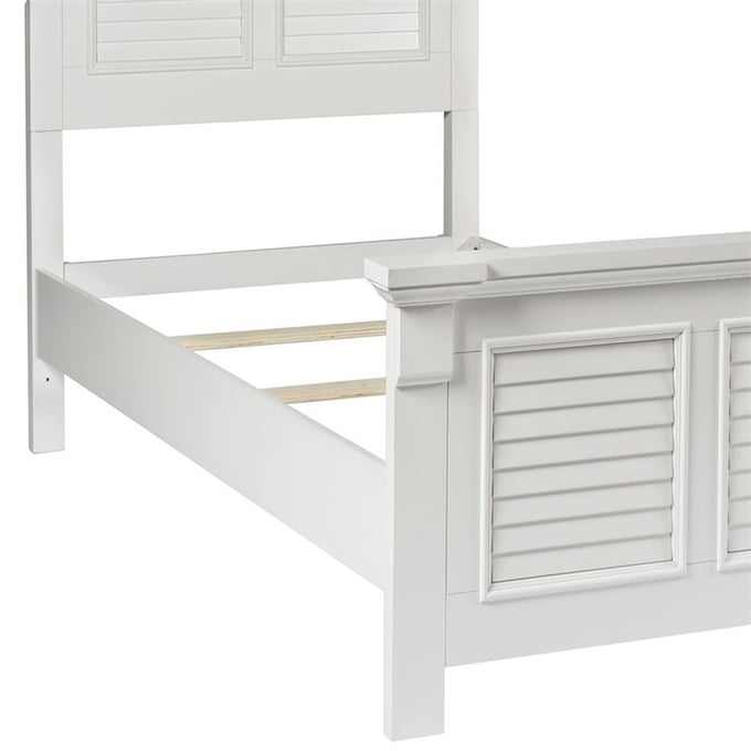 Liberty Summer House Oyster White Youth Panel Bed Rails LBRT-607-BR89