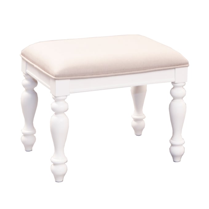 Liberty Summer House I Oyster White Vanity Stool LBRT-607-BR99