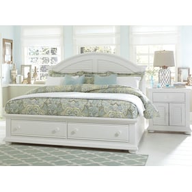 Liberty Summer House I White 4pc Bedroom Set With Queen Storage Bed