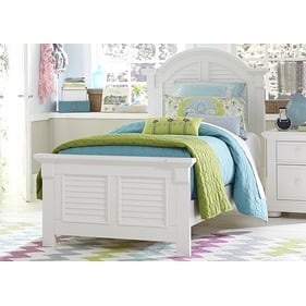 Liberty Summer House Youth Oyster White 4pc Bedroom Set With Full Panel Bed