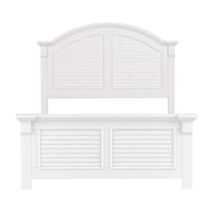 Liberty Summer House Youth Oyster White Full Panel Bed LBRT-607-YBR-FPB