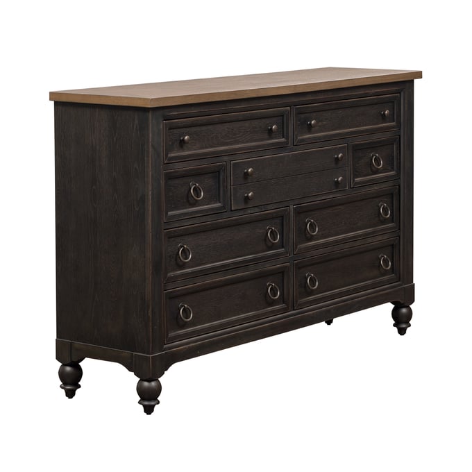 Liberty Americana Farmhouse Black 9 Drawers Dresser LBRT-615-BR31-B