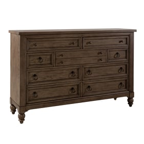 Liberty Americana Farmhouse Dusty Taupe 9 Drawers Dresser