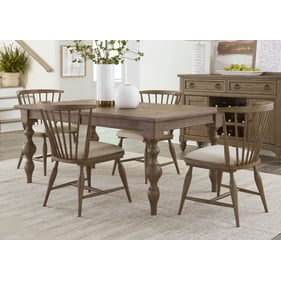 Liberty Americana Farmhouse Dusty Taupe 5pc Rectangular Table Set