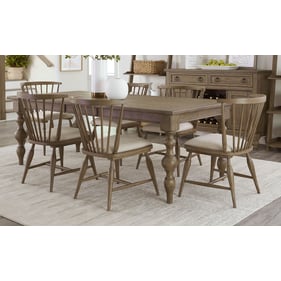 Liberty Americana Farmhouse Dusty Taupe 7pc Rectangular Table Set