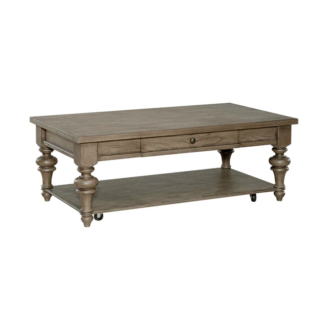 Liberty Americana Farmhouse Dusty Taupe Rectangular Cocktail Table LBRT-615-OT1010