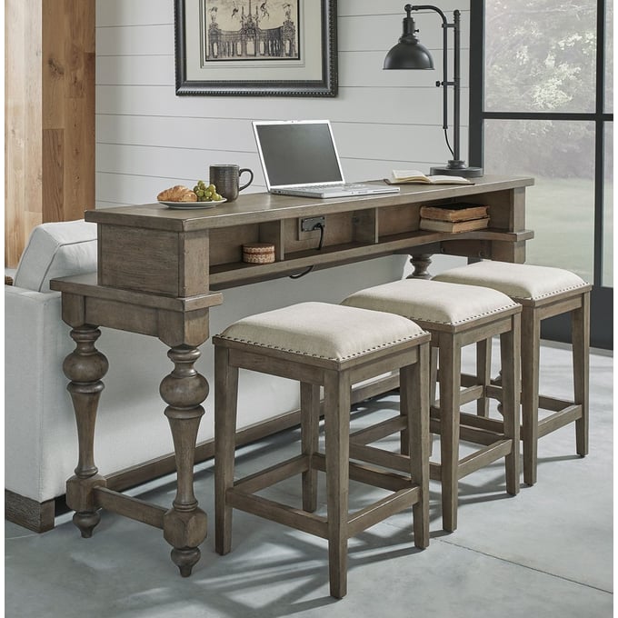 Liberty Americana Farmhouse Dusty Taupe 4pc Bar Height Set LBRT-615-OT7637-BAR-S1