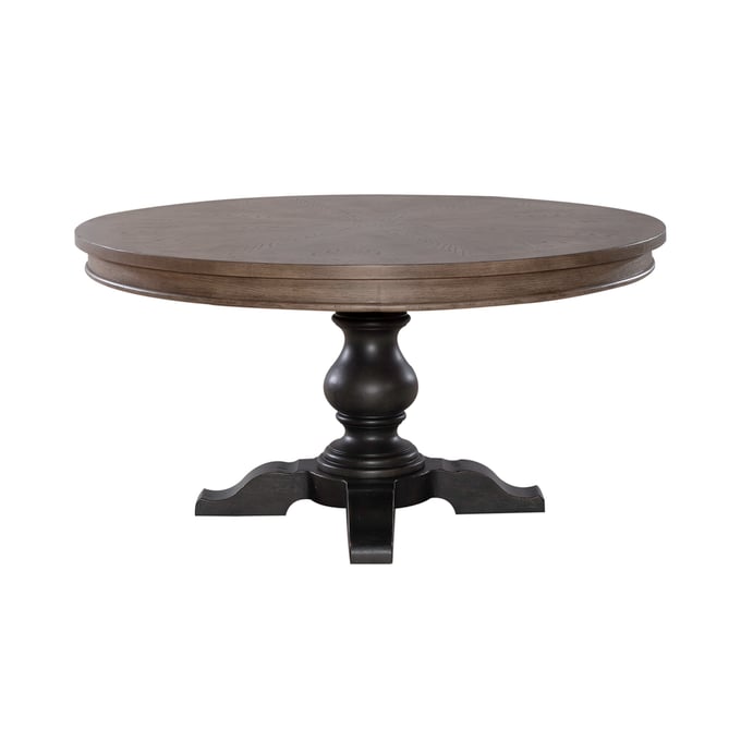 Liberty Americana Farmhouse Black Single Pedestal Table Base LBRT-615-P6060-B