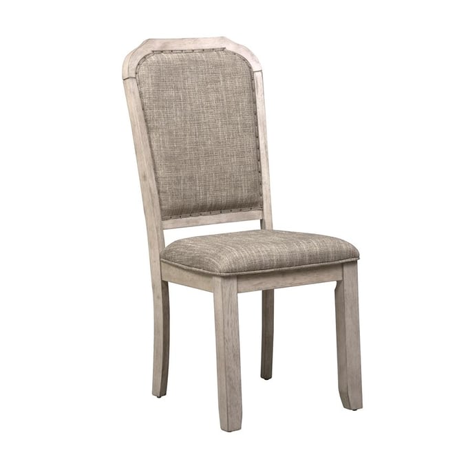 2 Liberty Willowrun Rustic White Gray Side Chairs LBRT-619-C6501S