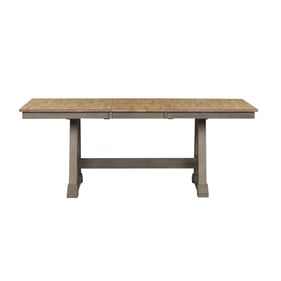 Liberty Lindsey Farm Gray Sandstone Trestle Table